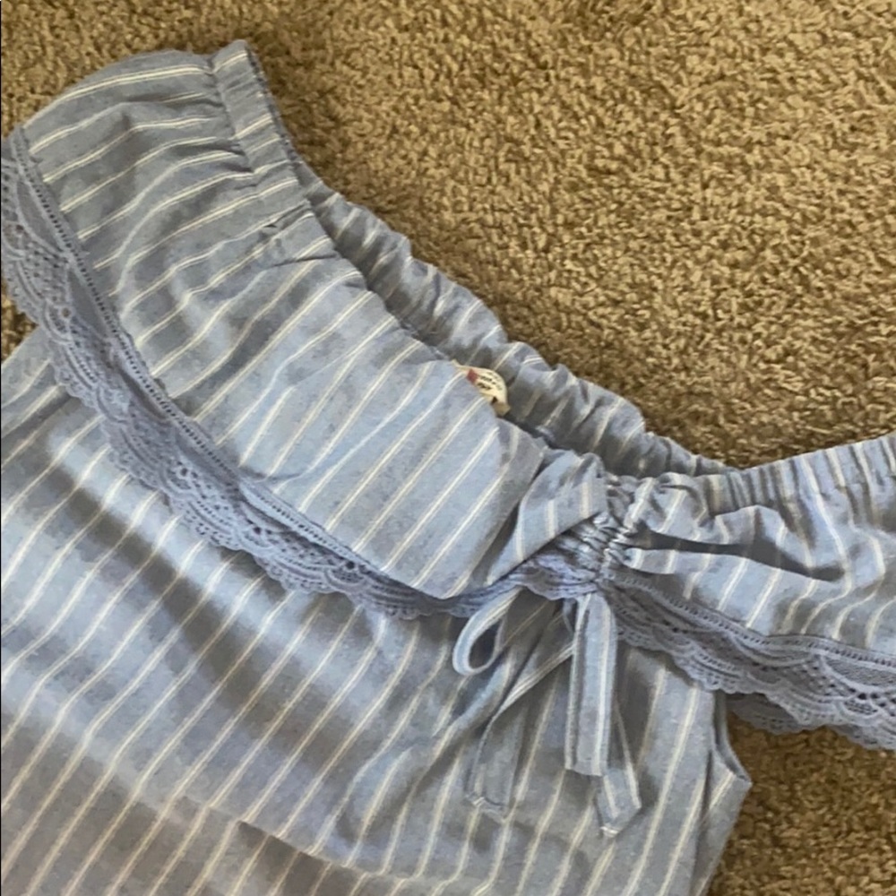 Strapless Chambray dress - Picture 4 of 4